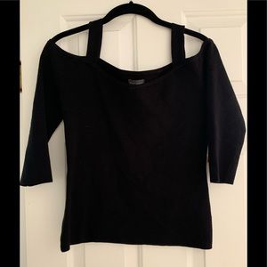 NWT black cold shoulder sweater Bold Elements.